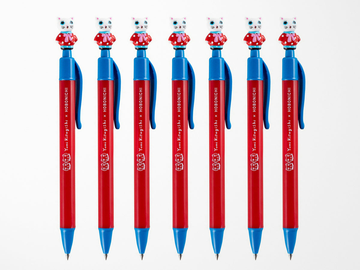 Yumi Kitagishi Ballpoint Pen - White Cat