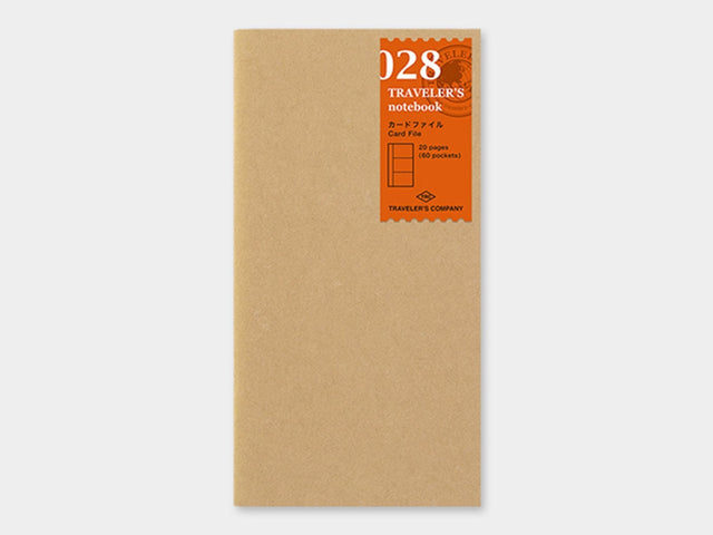028 Card File TRAVELER'S Notebook - Regular Size