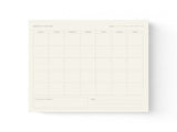 Monthly Overview Planner Notepad