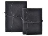 Roma Lussa Leather Journal - Black