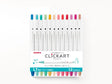 Zebra ClickArt Retractable Marker Pens Set of 12 - Light